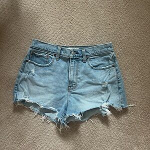 Abercrombie Curve Love Mid Rise Mom Shorts